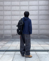 Chiro Stitch Cotton Pants (Charcoal)