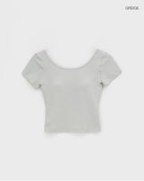[MADE] Easy Backless Short Sleeve T-shirt With Cap