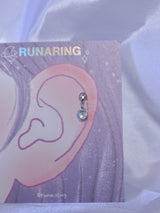 All surgical steel heart cubic piercing