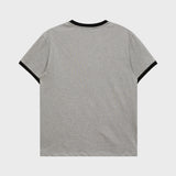 Maltese Archive Line Graphic Ringer Half Sleeve T-shirt