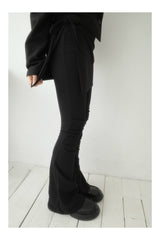Hush Wrap Skirt Pin Tuck Pants (2color)