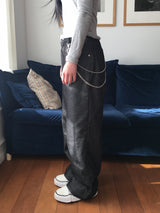 Rib Non-Fade Straight Pants (2c)
