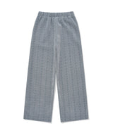 Women’s Cable Banding Pants Ash Blue