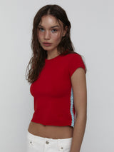 Lace Baby T-Shirts_Red