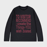 [UNISEX]ビジターストライプロングスリーブ