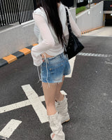 リネン フリップフロップ ブーツ