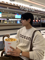 ハミアデイリーハイデンシティCPズリオークンオーバーフィットスウェットシャツ