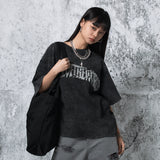 アッシュウォッシュロゴTシャツ（BLACK）