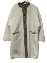 (UNISEX) 2WAY - 2 COLORS ウールオーバーサイズロングフィールドリバーシブルジャケット