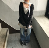 2-Color Signature Flare Denim Pants