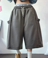SNAP OVER BASIC BERMUDA PANTS 🩵💕🧸🤎8COLOR