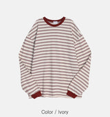No.1196 MS stripe loose T (3color)