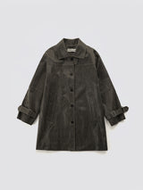 Vintage Leather Half Coat