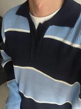 Awesome College Border Collar Knit (4color)