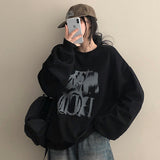 Sherin Painting Lettering Boxy Sweatshirt
