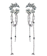 Flower drop ear cuff