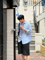 One four peaked stripe shirt