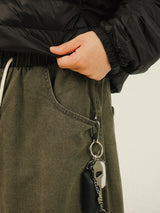 AD Washing Pigment Tuck Balloon Pants