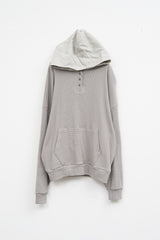 パスト ワッフルド フーデッド トップ(4color)