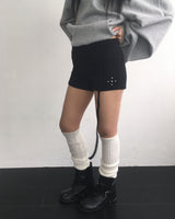 Stud folding strap shorts