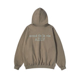 25FW ボーダーラインベーシックロゴフーディー ココア