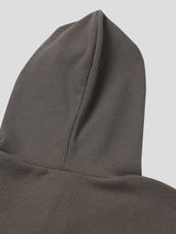 Henley Neck Hood Knit