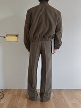 ASCLO Drop Shoulder High Neck Blouson (2color)