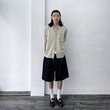 アーク パネル デニム ショーツ
