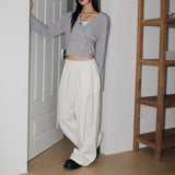 Rover Two-Way Unbalanced Wrap Bubble Knit Cardigan