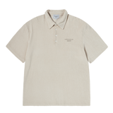 25SS TERRY LOGO EMBO SHORT SLEEVE COLLAR T-SHIRT LIGHT BEIGE