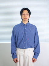 26ss Modern loosefit One pocket Check shirts 2color