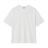 スタンダードワッフルヘンリーネック半袖Tシャツ(3color)