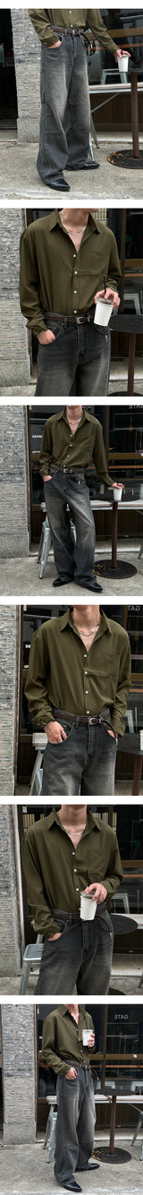 【BASIC ITEM】シワフリーベーシックシャツ（14色）