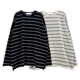 sheer striped long sleeve