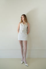 [Seow] Glow Tweed Mini Dress