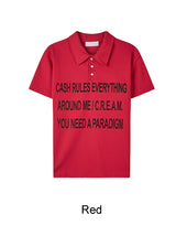 Tide Slim Lettering Collar Tee
