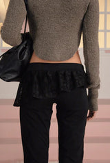 Blossom bootcut pants - black