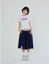 チェックバンディングバミューダパンツ - ネイビー