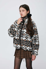 NORDEN FLEECE JACKET / BROWN