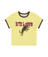 BITE LOVER CROP RINGER TEE