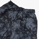 tiedye capri cargo shorts_black