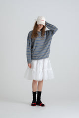 Cozit stripe knit_gray