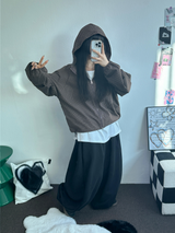 ダウンピンタックバルーンコットンソフティーロングパンツ 🩶🤎🖤3COLOR