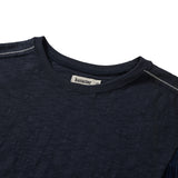 Crease half T-shirts / Navy