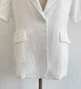 Lovell Tailored Strap Linen Jacket