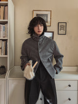 ルミモヘアウールショートコート