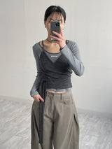 Ridge Wrap Bustier