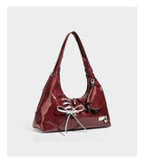 Lace-Up Drawstring Mini Tote Bag