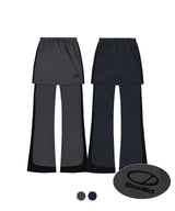 レイヤード ブーツカット ジャージー パンツ - 2 COLOR / Layered Bootcut Jersey Pants
