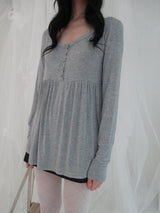 shirring button layer t